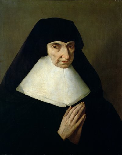 Portrait of Catherine de Montholon, Founder of the Ursuline Order at Dijon by Jean Tassel